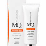 کرم ضد آفتاب بدون رنگ spf 50 پوست چرب mq