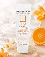 فلوئید ضد آفتاب spf 50 رنگ روشن مناسب پوست چرب درماتیپیک - تصویر 2