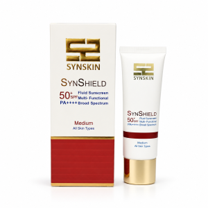 فلوئید ضدآفتاب ساین‌شیلد SPF 50+ ساین‌اسکین رنگ مدیوم