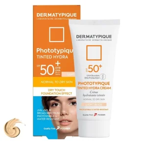 کرم ضد آفتاب spf 50 رنگ روشن مناسب پوست خشک درماتیپیک