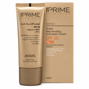کرم ضد آفتابspf 50 رنگی جوان کننده پرایم