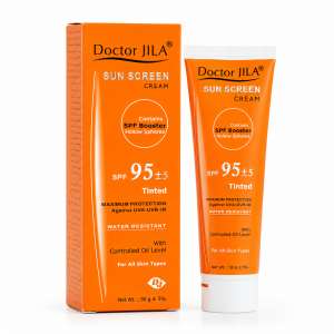 کرم ضد آفتاب رنگی SPF 95 انواع پوست دکتر ژیلا