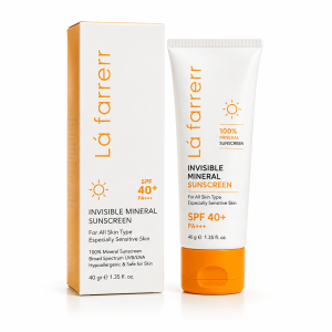کرم ضد آفتاب مینرال spf 40 بدون رنگ لافارر