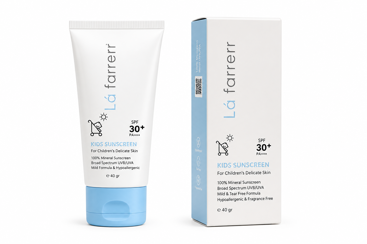 3b40a508-e029-453c-93c3-6bb973e544e3 کرم ضد آفتاب کودکان spf 30بدون رنگ مناسب پوست ظریف و حساس لافارر - تصویر 1