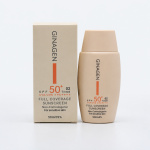 کرم ضد آفتاب رنگی (02)  spf 50 پوست خشک و نرمال ژیناژن