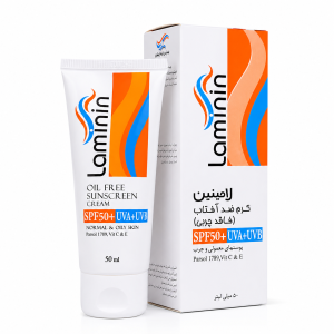 کرم ضدآفتاب SPF 50 پوست معمولی و چرب بدون رنگ لامینین