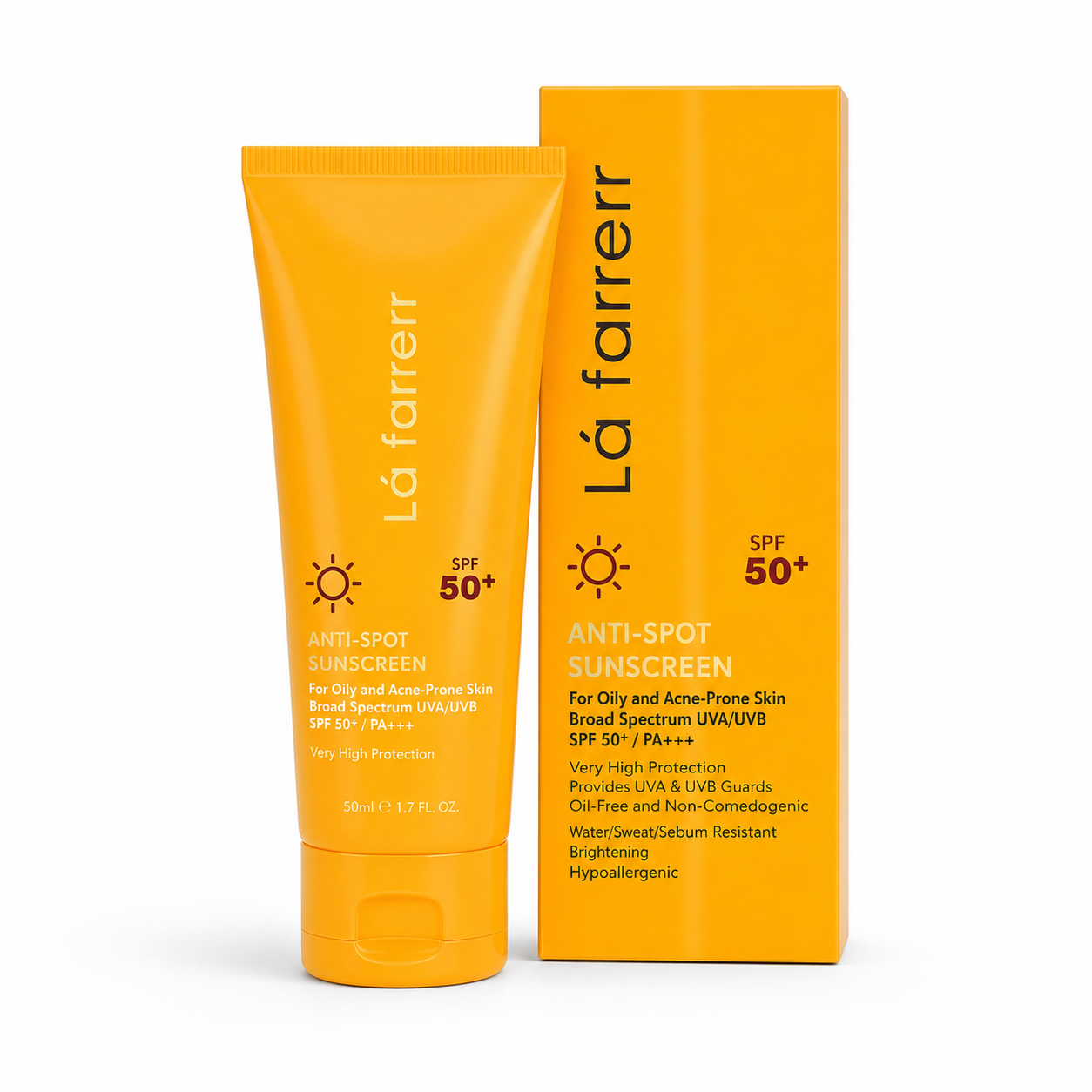 a06861a4-61d8-4e0b-b9da-c62a1e5bcd0d کرم ضد آفتاب و ضد لک spf 50 بدون رنگ مناسب پوست چرب و آکنه ای لافارر - تصویر 1