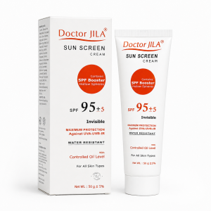 کرم ضد آفتاب spf 95 بدون رنگ مناسب انواع پوست دکتر ژیلا