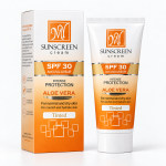 کرم ضد آفتاب  spf30 کرم پودری مناسب پوست نرمال تا خشک مای