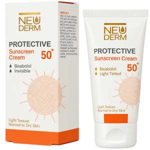 ضد آفتاب spf 50بژ روشن مناسب پوست خشک و معمولی نئودرم