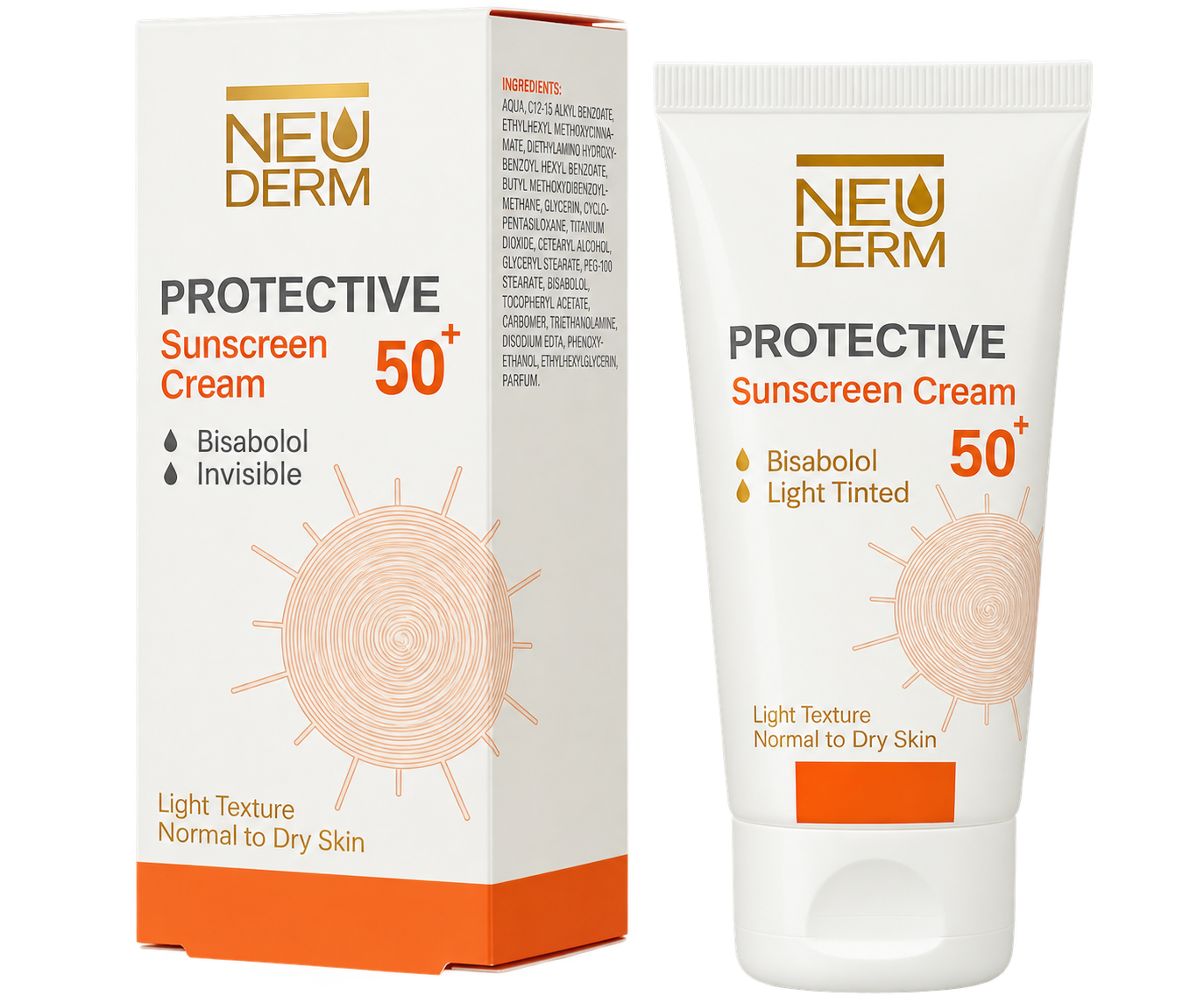 download (15) ضد آفتاب spf 50بژ روشن مناسب پوست خشک و معمولی نئودرم - تصویر 1