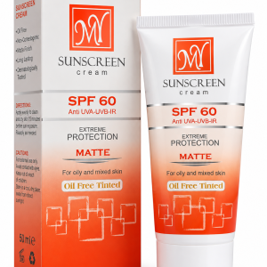 کرم ضدآفتاب spf60 رنگی مناسب پوست چرب و مختلط مای