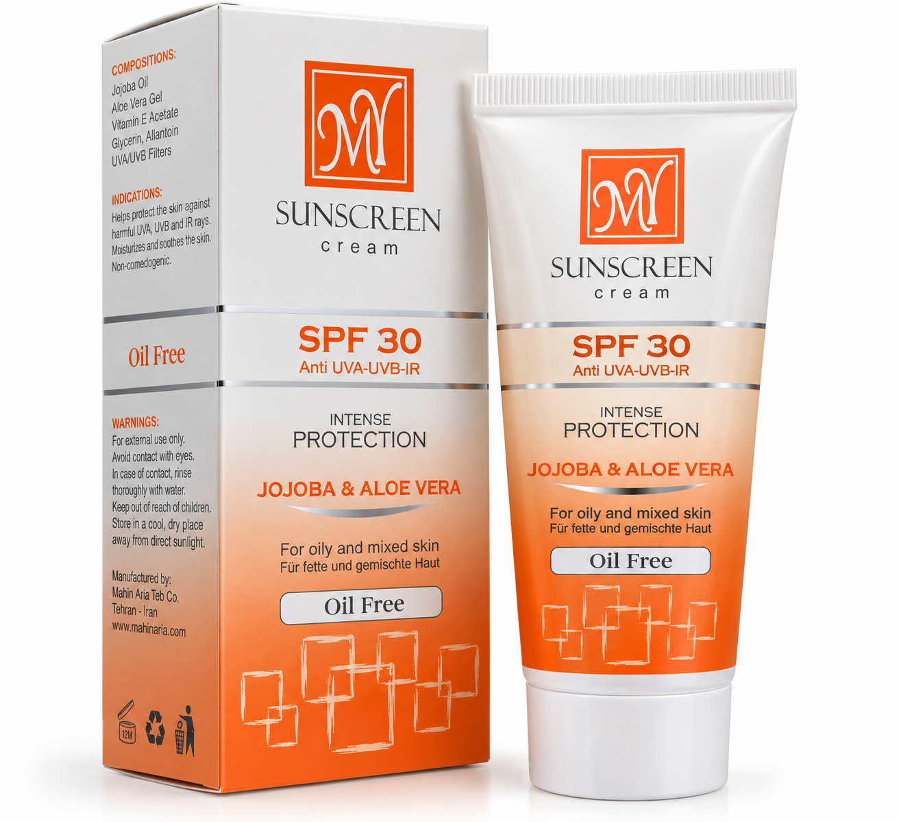 download (2) کرم ضد آفتاب spf 30 بدون رنگ مناسب پوست چرب و مختلط مای - تصویر 1