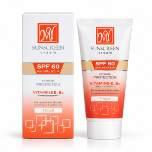 کرم ضد آفتاب spf 60 کرم پودری مناسب نرمال و خشک مای