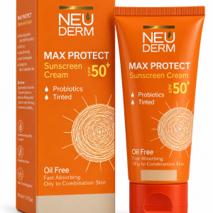 کرم ضد آفتاب spf 50 بژ طبیعی پوست چرب نئودرم