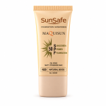 ضد آفتاب spf 50 رنگ بژ طبیعی مناسب انواع پوست سان سیف - تصویر 2
