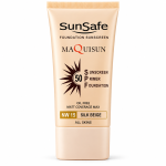 ضد آفتاب spf 50 رنگ بژ ابریشمی مناسب انواع پوست سان سیف - تصویر 2