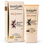 ضد آفتاب spf 50 رنگ بژ ابریشمی مناسب انواع پوست سان سیف